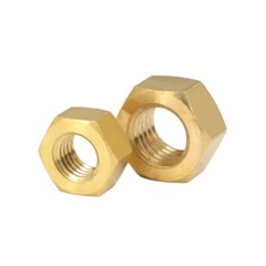 Brass Nuts Hex Full Nut Brass For Bolts & Screws DIN 934 M1.4 M1.6 M2 M2.5 ~ M24