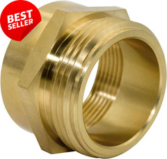 1-1/2″ NPT Female x 1-1/2″ NST Male Brass Hex Fire Hose Adapter Fitting