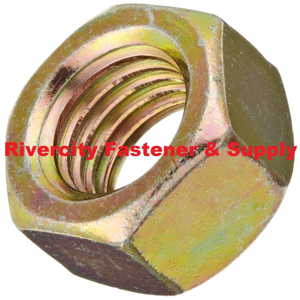 3/8-16 Steel Grade 8 Hardened Hex Nuts 3/8×16 Nut 3/8 x 16 ZY Coarse Thread