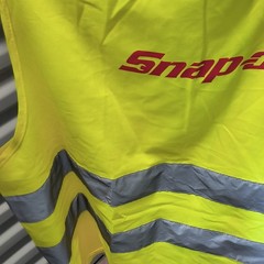 Snap-on Hi-Vis Reflective Safety Vest Hi-Visibility Yellow/Gray One Size