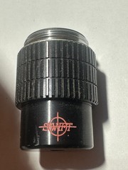 Swift Microscope Objective DIN4 / 0.10 Made in Thailand, RED Lettering, Used