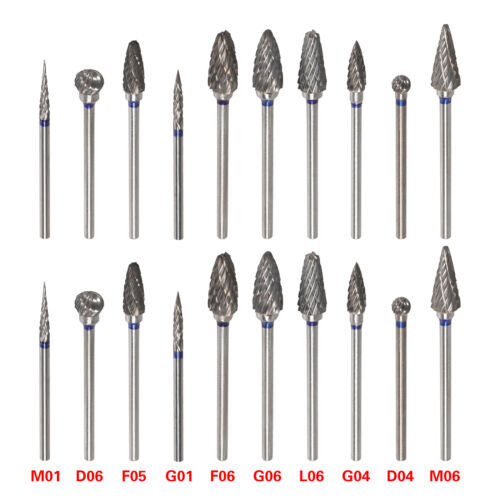 Dental Lab Polishing Drills Tungsten Steel Carbide Bur HP 2.35MM Burs 10 Model