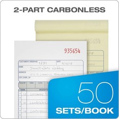 Adams DC4705 Multipart Sales Order Pad, 12 Lines, 4.19 x 6.69, 50 Forms, 12 PK