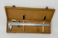 CSE 15″ Vernier Calipers Made in Germany in Wooden Box