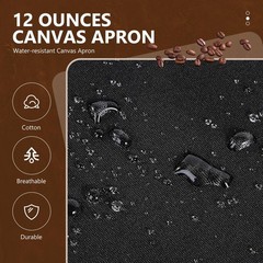 Chef Apron for Men Women with Pockets Adjustable Strap, Water Repellent Apron…