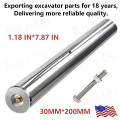 1 Pair of New Mini Excavator Bucket Pins 30mm X 200mm Long With grease nipple.