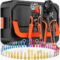 Heat Shrink Connector Crimp Tool Kit – with 48 Sizes (22-10 AWG) Marine Grade He