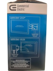 Commercial Electric Multimedia Recessed Box 1-Gang TV White Audio HDMI