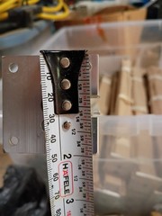 Set Of 2 18in Sneeze Guard End Posts For ¼” Glass In Original Paper Chrome 1⅛”²