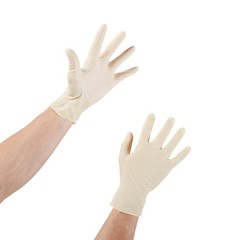 McKesson Confiderm Latex Exam Glove Standard Cuff Length SMALL 100 per Box