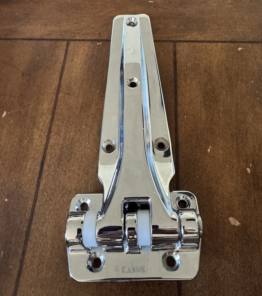 Kason 1241 Series Heavy Duty Double Knuckle Walk-In Freezer Door Hinge Chrome