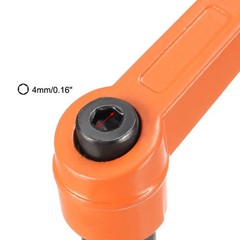 M8 Handle Adjustable Clamping Lever Push Ratchet Female Threaded Stud 3 Pcs