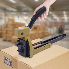 Carton Stapler w/100 Staples for Sealed Boxes, Cartons, Corrugated Cardboard