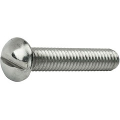 2-56 Round Head Machine Screws Slotted Drive Stainless Steel All Lengths