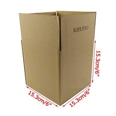 Cardboard Boxes 6 x 6 x 6 inches Small Shipping Boxes, 25 Pack