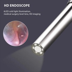 LED Ear Endoscope HD Otoscope Ear Wax Cleaning Camera Tool Cleaner Removal Kit