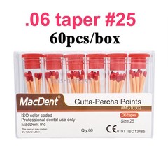 60/120pcs Dental Gutta Percha Points Full Taper 0.02/0.04/0.06 Size 15-40 45-80