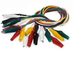 10PCS Alligator Clips Electrical DIY Test Leads Alligator Double-ended Crocodile