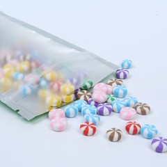 Assorted Sizes Matte Clear Front Color Back Foil Mylar Stand up Zip Lock Bag M21