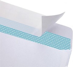 24 LB Self-Sealing Security Envelopes with Window – 500 Pack 4.125 x 9.5
