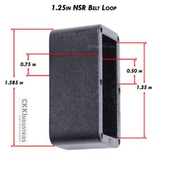 Hard Belt Loops – (4 Colors) – (Fits up to 2in Belts) – (w/Mounting Hardware)
