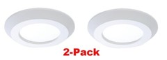 2-Pack Halo Recessed 4″ Surface LED Downlight SLD405830WHJB