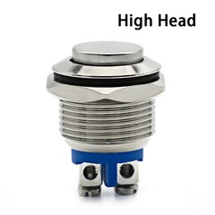 16mm Metal Push Button Switch Momentary 1NO Waterproof Car PC Power
