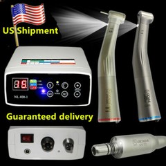 NL400 Dental Electric Micro Motor +NSK Type 1:1 1:5 High Low Speed LED Handpiece
