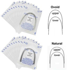 Dental Orthodontic Arch Wire Niti Super Elastic Round Rectangular Ovoid Natural