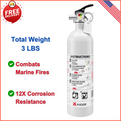 Kidde Fire Extinguisher for Boats, Single-Use 5BC, 12X More Corrosion Resistance