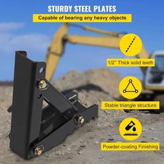 Professional Grade Bolt-On Backhoe Thumb – High Shear Strength Steel Design