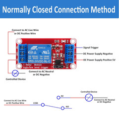 4Pcs DC 24V Relay Module 1 Channel Relay Board with Optocoupler Isolation Suppor
