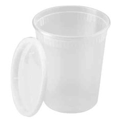 Karat 32oz PP Plastic Injection Molded Deli Containers & Lids – 240 ct,