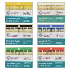 Dental Endo Gutta Percha Points Absorbent Paper Point Color Coded 0.02/0.04/0.06