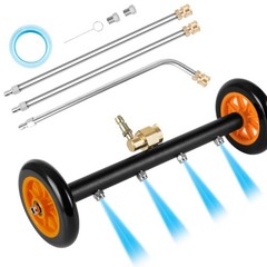16 inch Undercarriage Pressure Washer Attachment, 2 In 1 Power 16 inches