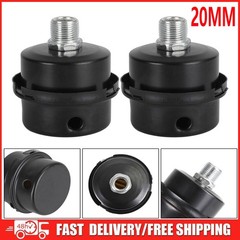 2x Filter Metal Air Compressor Intake Filter Noise Muffler Silencer 1/2″ 20Mm