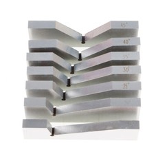 17 Pcs Hardened Steel Precision Angle Block 1/4 to 45 Degree Set Accuracy .0003″