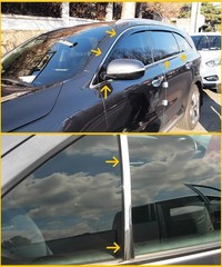 1/2-inch wide silver chrome trim strip, 25 feet long, scratch-resistant.