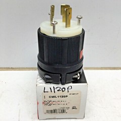 COOPER CWL1120P LOCKING PLUG 3P 3W 20A 250V 3PH L11-20P