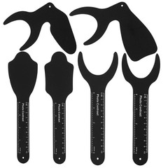 6 Pcs Dental Photography Contraster, 6 Size Black Background Board Intraoral Pho