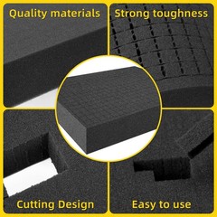 DECOHS 4 PCS Pick Apart Foam Insert- 2 Size Pick and Pluck Foam- Pluck Pre Cube