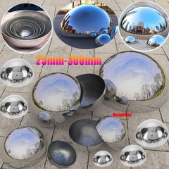Stainless Steel Half Hollow Ball Sphere Hemisphere Gazing Globes Balls 25-300mm