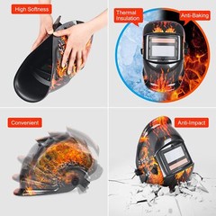 2Pack Large View Area True Color Welder Helmet Auto-Darkening Welding Hood/Mask