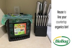 Biobag Usa 100 Certified Compostable Shopping Bags 10 Lb Capacity 600 Count