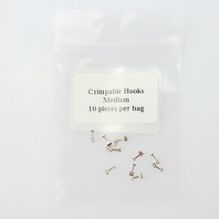 10Pcs Dental Orthodontic Crimpable Hooks Stainless Steel Hooks Short/Medium/Long