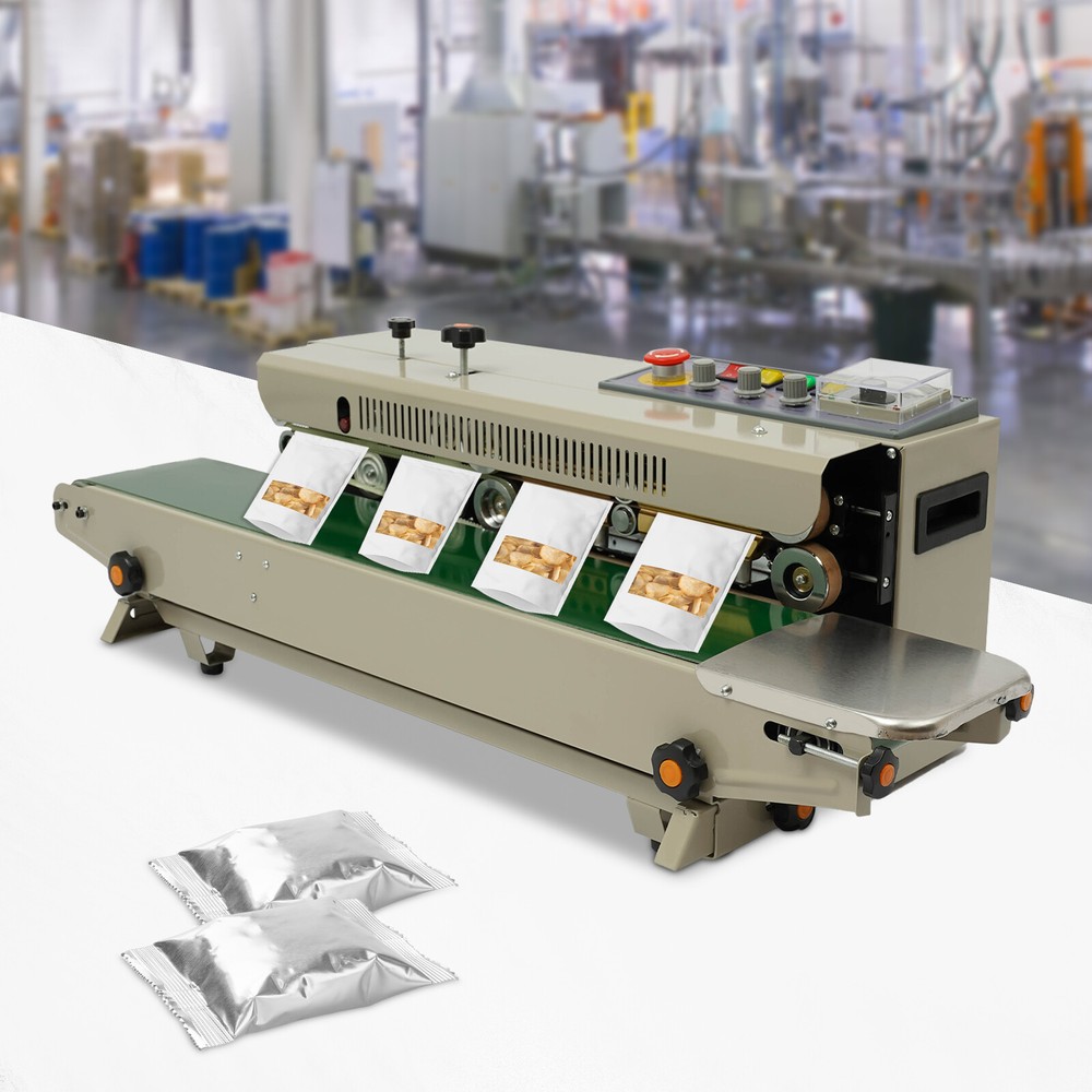 Commercial Heat Sealer Machine Automatic Continuous Band Sealer FRD-1000-II 850W