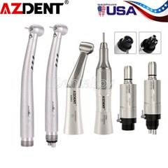 Dental Kit de pieza de mano turbina fibra óptico LED de alta y baja velocidad