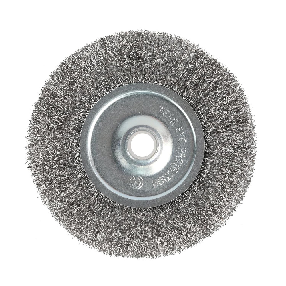 Wire Wheel for Bench Grinder – 5 Inch Fine Crimped Brass Wire Brush with 1/2″ an