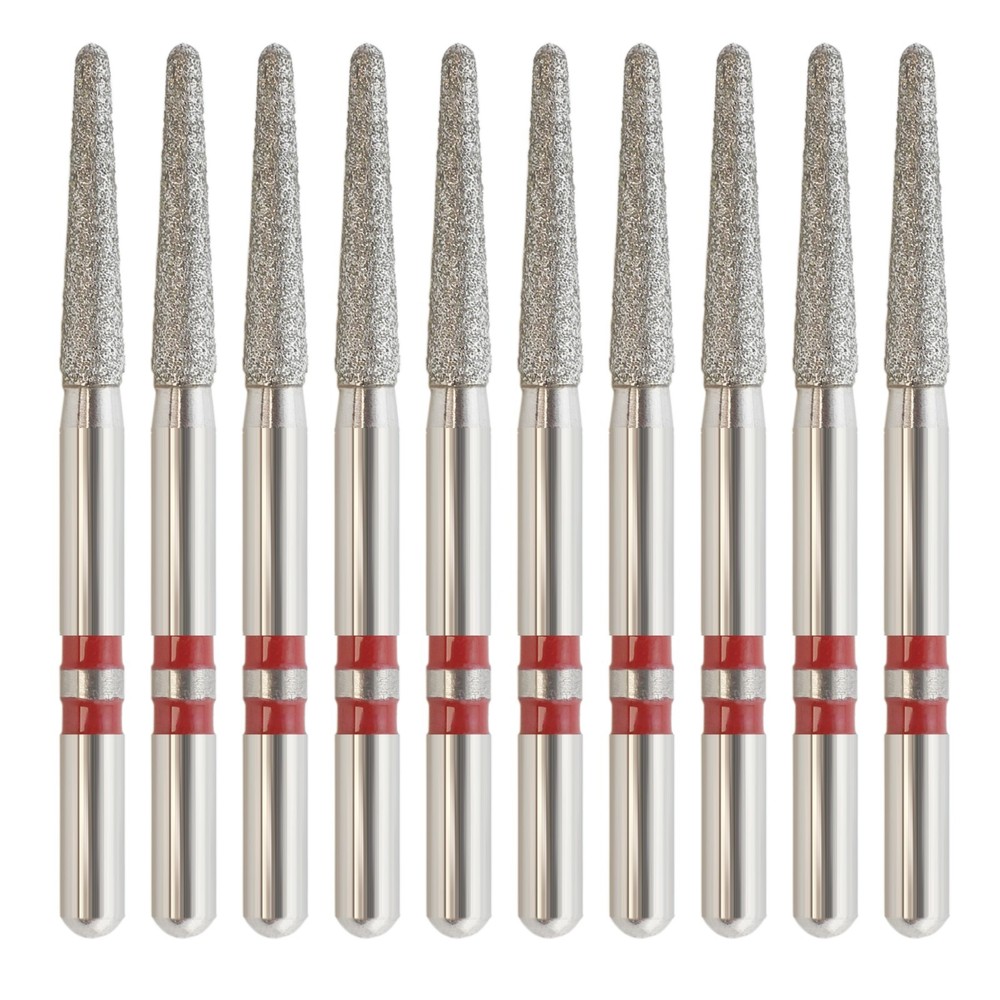 Zirconia Adjustment Diamond Cutter Round End Taper Burs Fine Grit Z856/016F FG