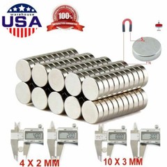 10-100pcs Super Strong N35 Round Disc Neodymium Mini Fridge Magnets Rare Earth